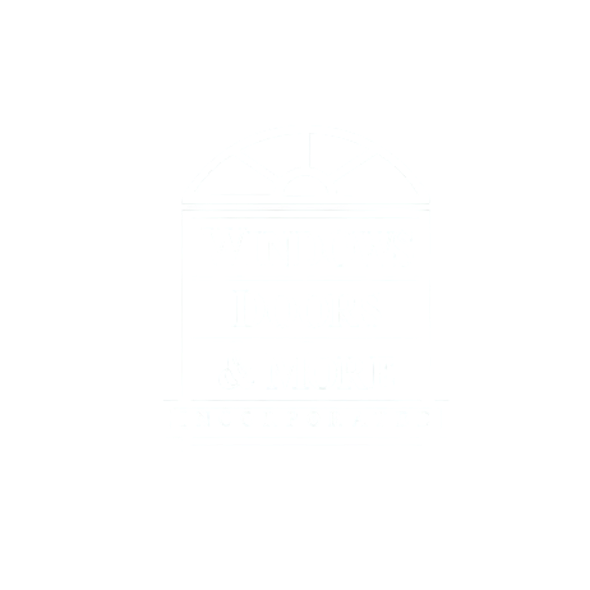 Logo for Windows Doors & More Incorporated, a premium window and door company, featuring a window icon.